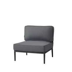 Cane-line Garden Sofas & Garden Benches|Outdoor Lounge Furniture*Conic modular sofa, airtouch , single, incl. cushions Grey