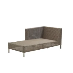 Cane-line Seating|Garden Sofas & Garden Benches*Connect chaise longue, Taupe, right Beige