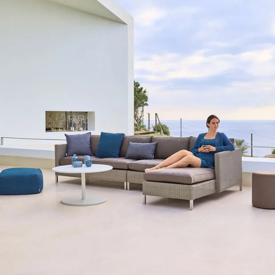 Cane-line Garden Sofas & Garden Benches|Outdoor Lounge Furniture*Connect corner section, Taupe Beige