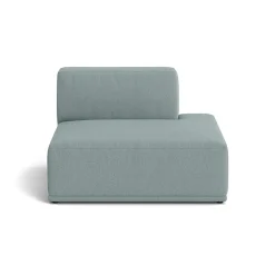 Muuto Sofas*Connect soft module Re-wool nr.718 light , Without armrest (D) Blue