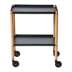 Andersen Furniture Serving Trolleys*Connect table, Oiled oak, metal Black