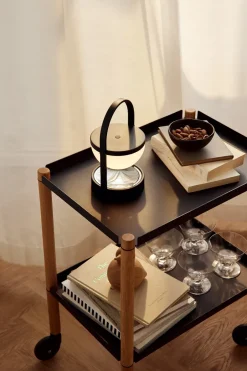 Andersen Furniture Serving Trolleys*Connect table, Oiled oak, metal Black