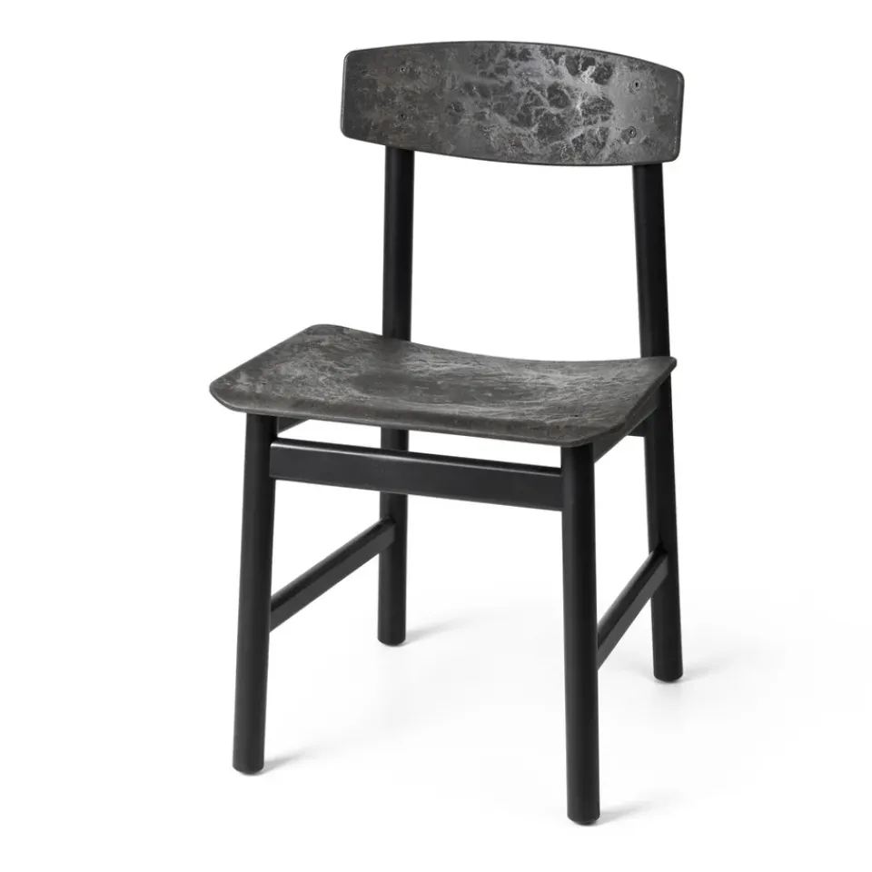 Mater Chairs*Conscious BM3162 chair, beech-coffee waste Black