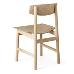 Mater Chairs*Conscious BM3162 chair, Soaped oak-coffee waste light Beige