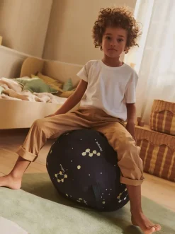 Ferm Living Sitting Poufs*Constellation pouf, Dark , Ø50 cm Blue