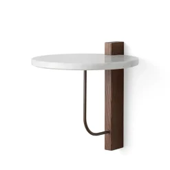 Audo Copenhagen Shelves & Shelving Systems*Corbel shelf, Marble carrara, dark stained oak BrownWhite