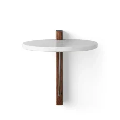 Audo Copenhagen Shelves & Shelving Systems*Corbel shelf, Marble carrara, dark stained oak BrownWhite