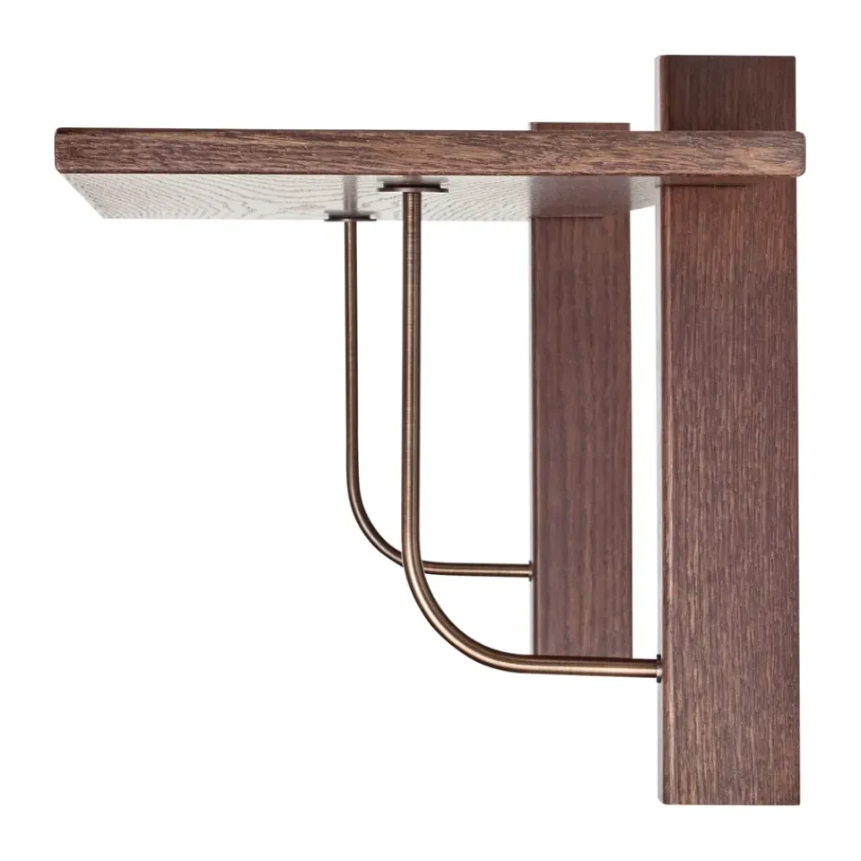Audo Copenhagen Shelves & Shelving Systems*Corbel shelf 100x30cm, Dark stained oak Brown