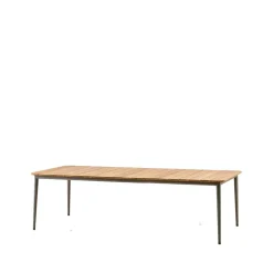 Cane-line Table For Outdoor Use*Core dining table teak 274x100x74 cm, Taupe tripod Brown
