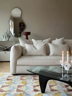 Tinted Sofas*Cornell sofa, Bouclé off White