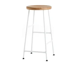 HAY Bar Stools*Cornet bar stool 65 cm, Oiled oak-cream white BrownWhite