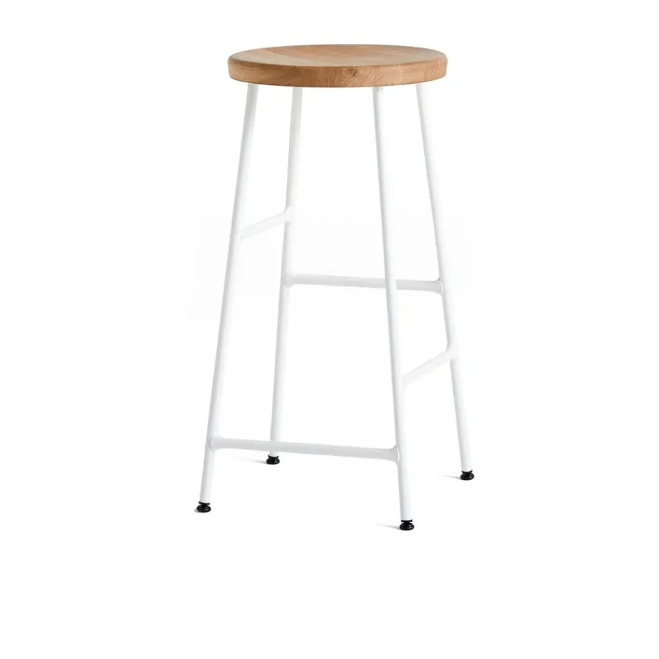 HAY Bar Stools*Cornet bar stool 65 cm, Oiled oak-cream white BrownWhite