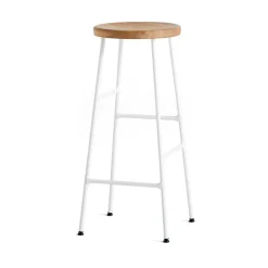 HAY Bar Stools*Cornet bar stool 75 cm, Oiled oak-cream white BrownWhite