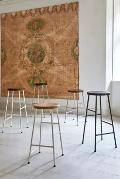 HAY Bar Stools*Cornet bar stool 75 cm, Soft oak-soft Black