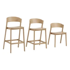 Muuto Bar Stools*Cover bar stool, Oak BeigeBrown