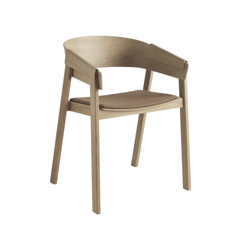 Muuto Chairs*Cover chair upholstered seat, Remix 252-Oak Brown