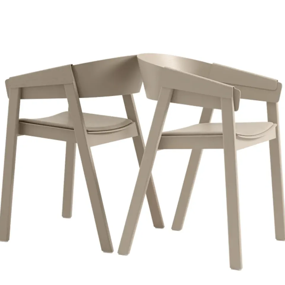 Muuto Chairs*Cover chair upholstered seat, Remix 252-Oak Brown
