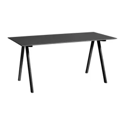 HAY Desks*CPH10 2.0 desk 80x160 cm, laminate-oak veneer Black