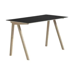 HAY Desks*CPH90 2.0 desk 65x130 cm, linoleum-lacquered oak Black