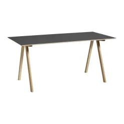 HAY Desks*CPH10 2.0 desk 80x160 cm, linoleum-lacquered oak Black