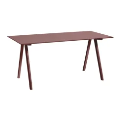 HAY Desks*CPH10 2.0 desk 80x160 cm, Burgundy linoleum-Bordeaux Red