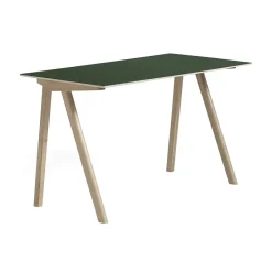 HAY Desks*CPH90 2.0 desk 65x130 cm, linoleum-lacquered oak Green