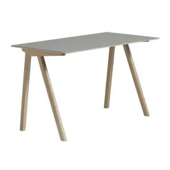 HAY Desks*CPH90 2.0 desk 65x130 cm, linoleum-lacquered oak Grey