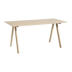 HAY Desks*CPH10 2.0 desk 80x160 cm, Lacquered oak-oak veneer Brown