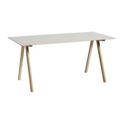 HAY Desks*CPH10 2.0 desk 80x160 cm, Off linoleum-lacq. oak White