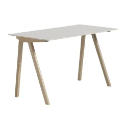 HAY Desks*CPH90 2.0 desk 65x130 cm, Off linoleum-lacq. oak White
