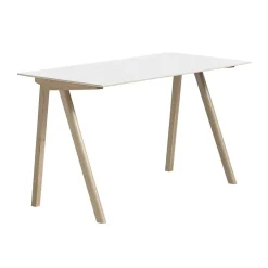 HAY Desks*CPH90 2.0 desk 65x130 cm, laminate-lacquered oak White