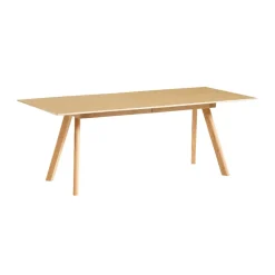 HAY Dining Tables*CPH30 2.0 Extendable dining table 90x200 cm, Lacquered oak-oak veneer Brown