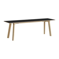 HAY Benches*CPH215 Deux 2.0 bench 140 cm, laminate-untreated beech Black