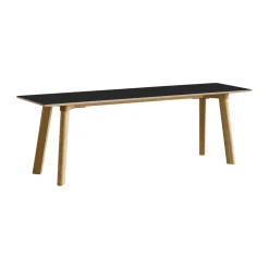 HAY Benches*CPH215 Deux 2.0 bench 140 cm, laminate-lacquered oak Black