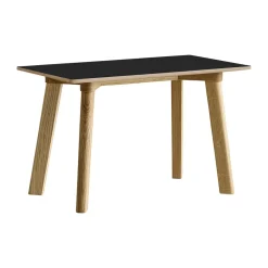 HAY Benches*CPH215 Deux 2.0 bench 75 cm, laminate-lacquered oak Black