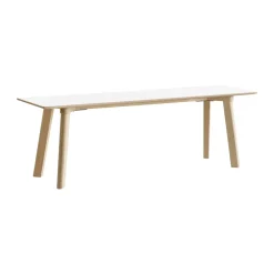 HAY Benches*CPH215 Deux 2.0 bench 140 cm, Pearl -untreated beech White