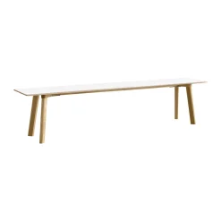 HAY Benches*CPH215 Deux 2.0 bench 200 cm, Pearl -lacquered oak White