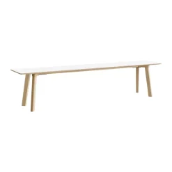 HAY Benches*CPH215 Deux 2.0 bench 200 cm, Pearl -untreated beech White