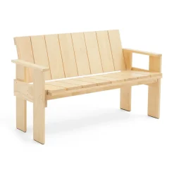 HAY Garden Sofas & Garden Benches*Crate Dining Bench lacquered pine, Clear Transparent