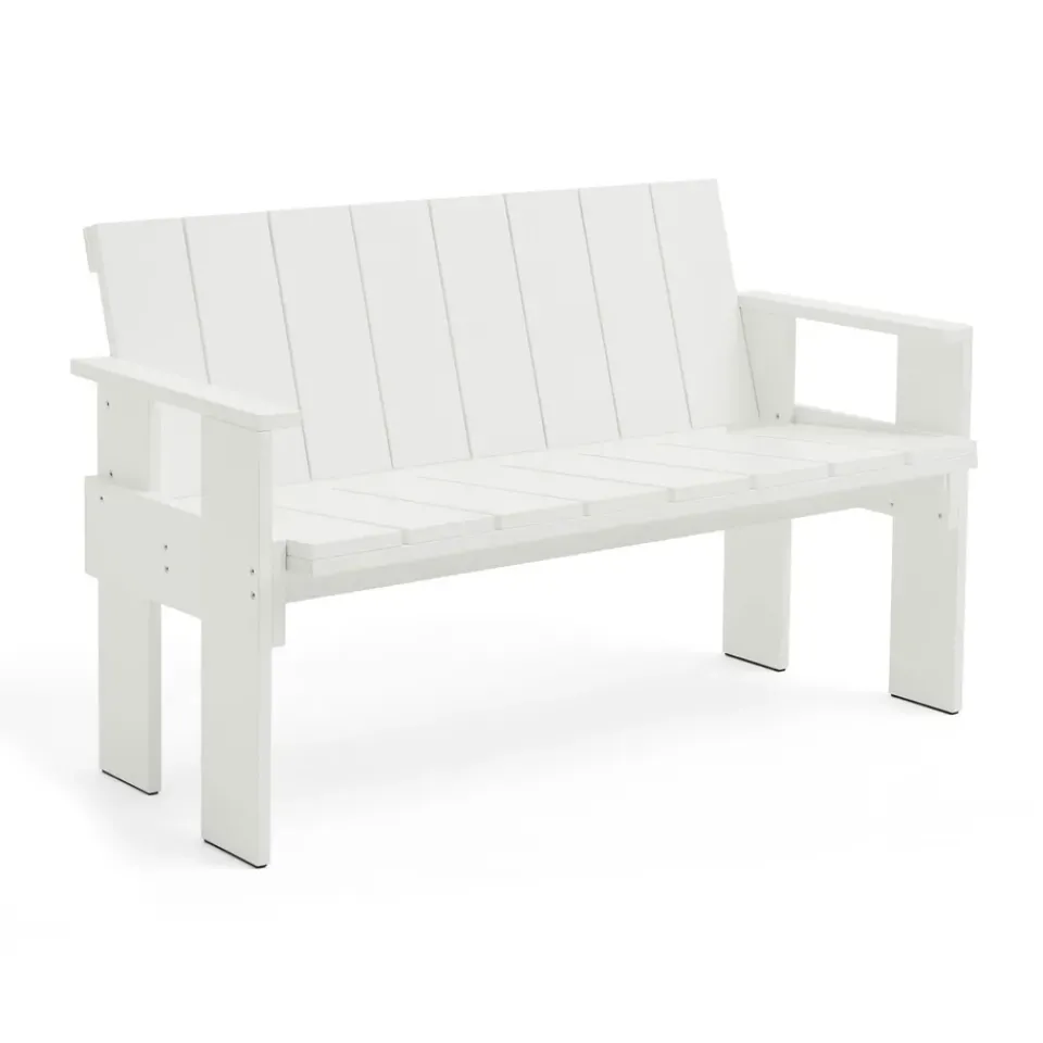 HAY Garden Sofas & Garden Benches*Crate Dining Bench lacquered pine, White