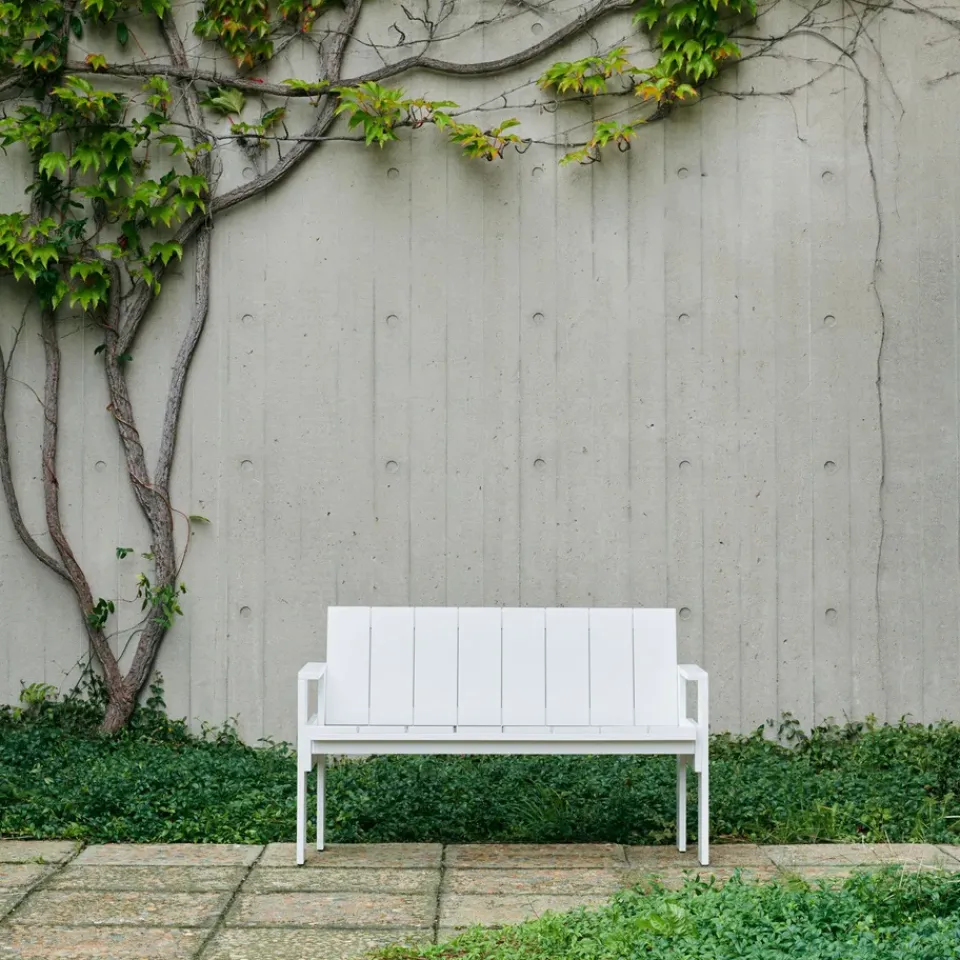 HAY Garden Sofas & Garden Benches*Crate Dining Bench lacquered pine, White