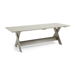 HAY Table For Outdoor Use*Crate Dining Table 230x89.5 cm lacquered pine, London fog Grey