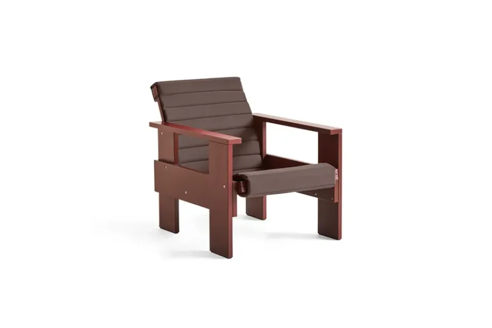 HAY Seating*Crate lounge chair lacque pine, Iron Red