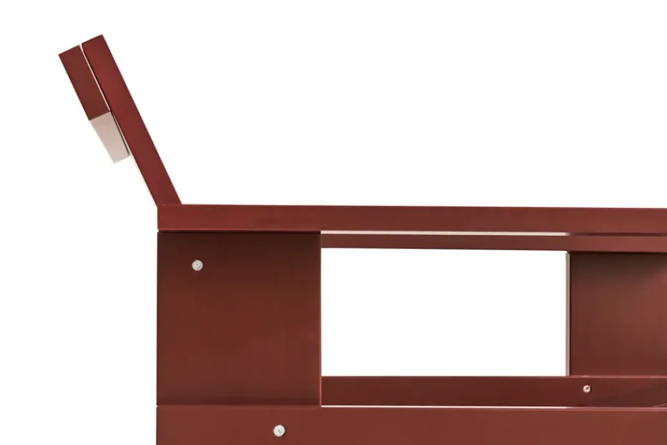 HAY Seating*Crate lounge chair lacque pine, Iron Red