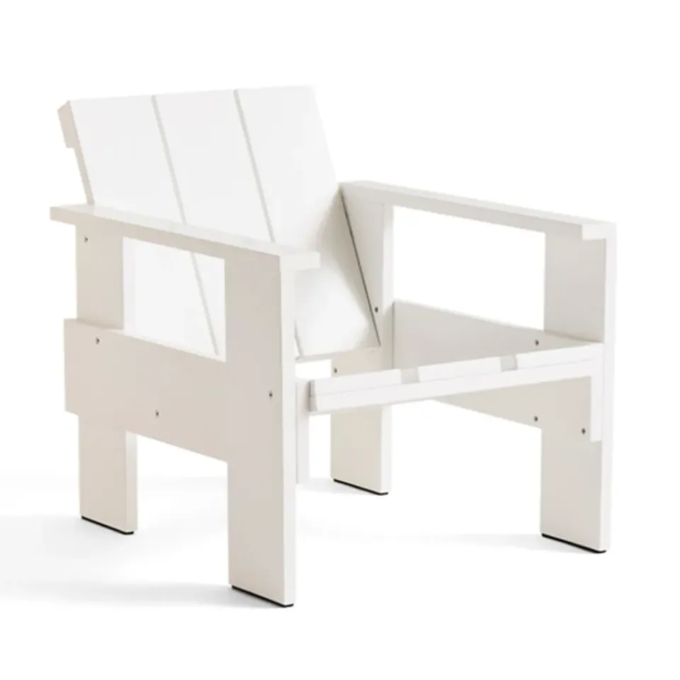 HAY Seating*Crate lounge chair lacquered pine, White