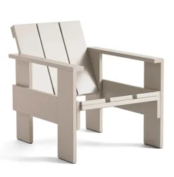 HAY Seating*Crate lounge chair lacquered pine, London fog Grey