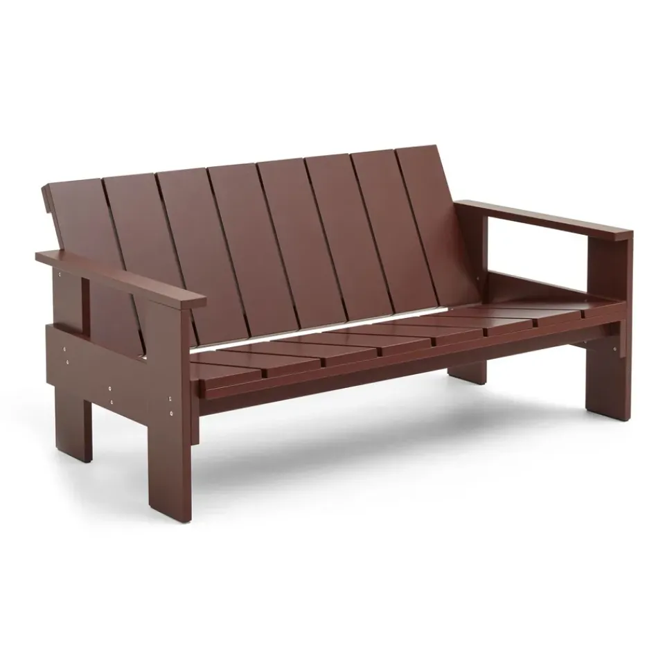 HAY Garden Sofas & Garden Benches|Balcony Furniture*Crate Lounge sofa lacque pine, Iron Red