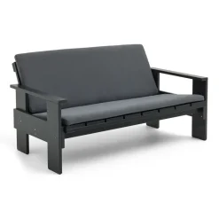 HAY Garden Sofas & Garden Benches|Balcony Furniture*Crate Lounge sofa lacquered pine, Black