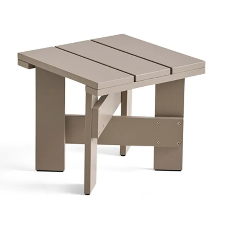 HAY Table For Outdoor Use|Outdoor Lounge Furniture*Crate Low Table 45x45x40 cm lacquered pine, London fog Grey