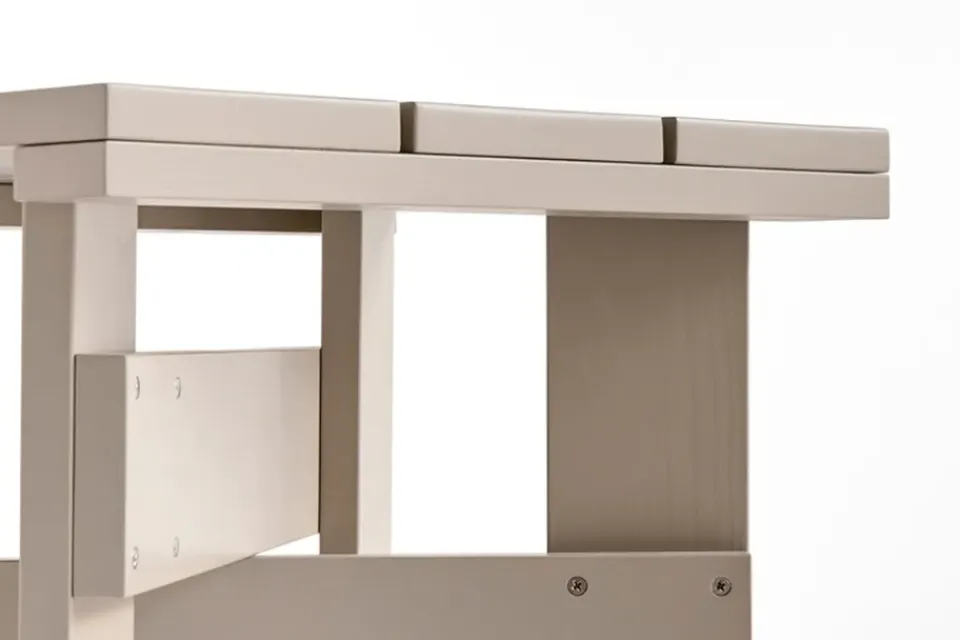 HAY Table For Outdoor Use|Outdoor Lounge Furniture*Crate Low Table 45x45x40 cm lacquered pine, London fog Grey